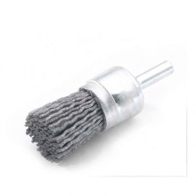 Carbon Steel Crimped Wire Solid Deburring and  Polishing End Brush